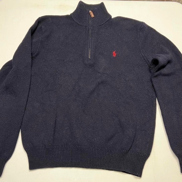 Men’s Vintage Polo Lambswool Sweater - Picture 1 of 6